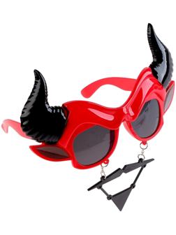 Карнавальные очки «Дьявол с усами»