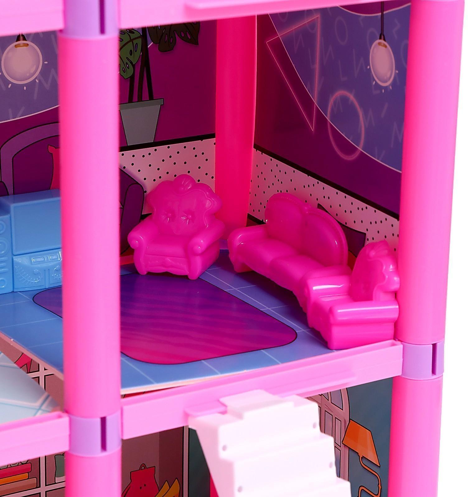 Кукольный домик «Яркая мечта», с аксессуарами