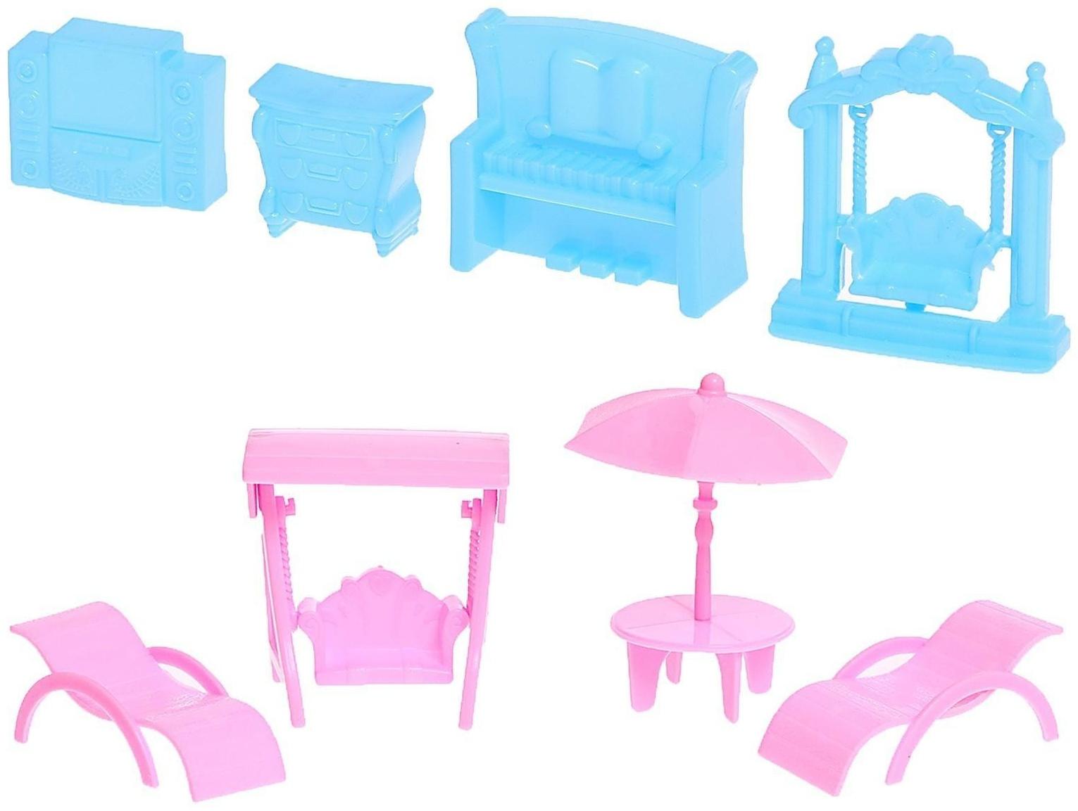 Кукольный домик «Яркая мечта», с аксессуарами