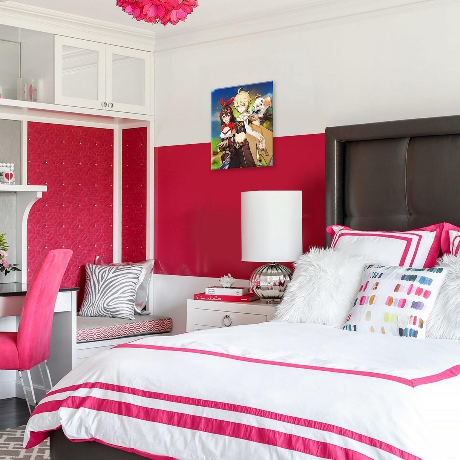 Картина по номерам 30 × 40 см «Геншин» «Итэр и Эмбер» 23 цвета