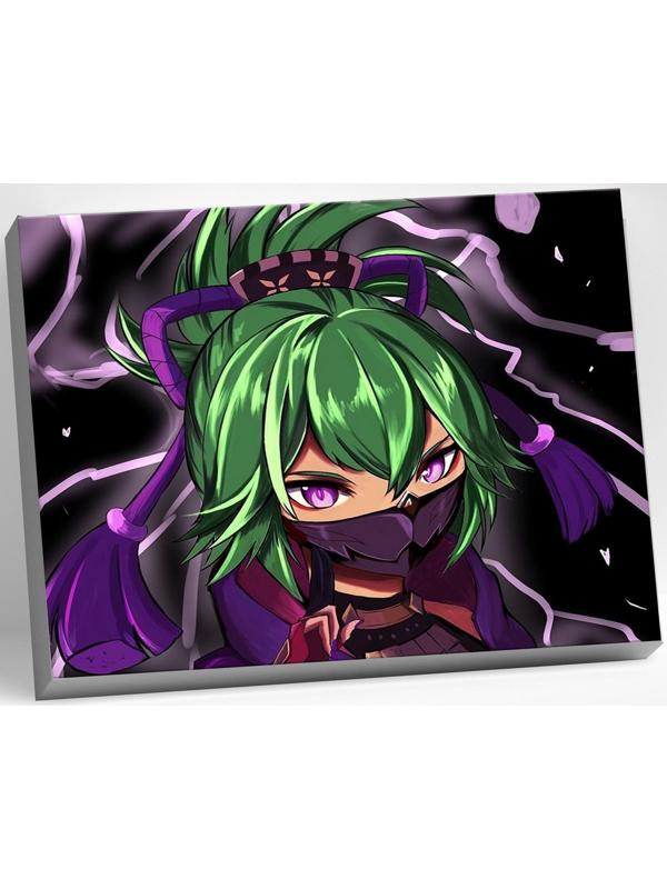 Картина по номерам 30 × 40 см «Геншин» «Куки Синобу» 19 цветов