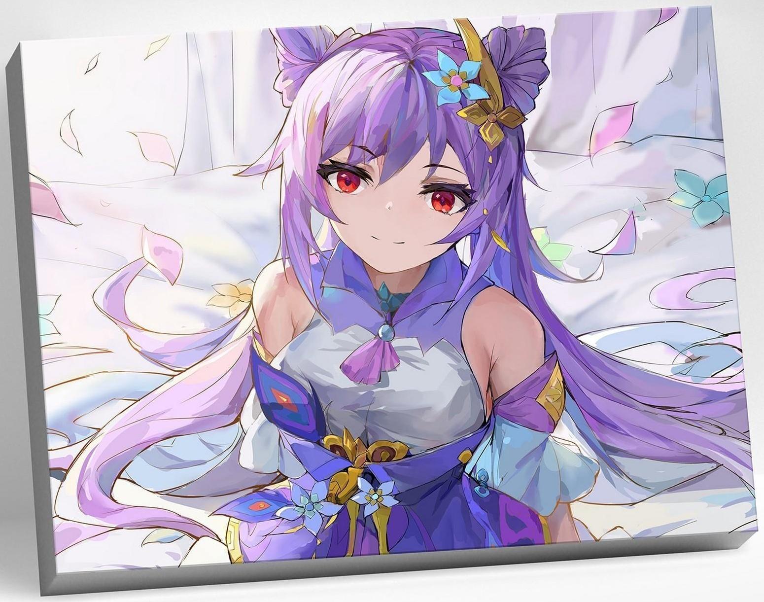 Картина по номерам 30 × 40 см «Геншин» «Кэ Цин» 27 цветов