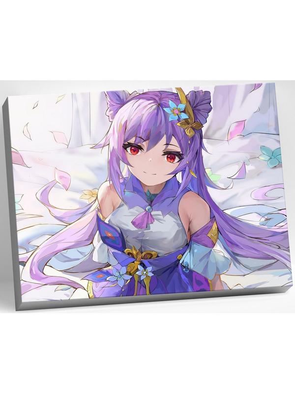 Картина по номерам 30 × 40 см «Геншин» «Кэ Цин» 27 цветов