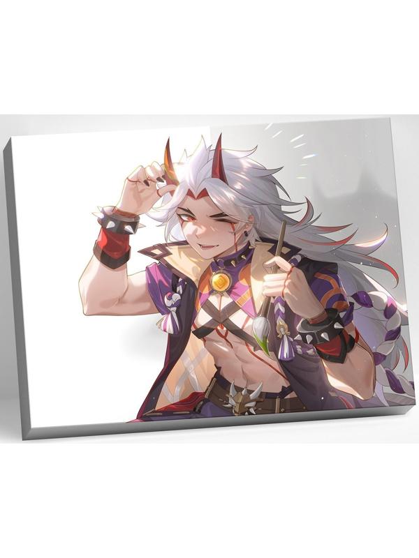 Картина по номерам 30 × 40 см «Геншин» «Аратаки «Итто» 24 цвета