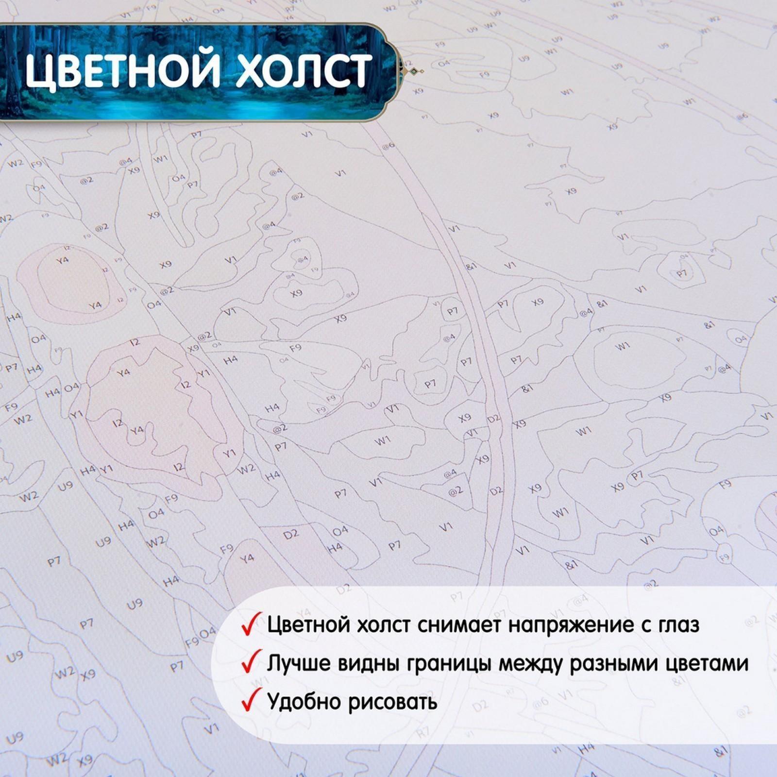 Картина по номерам 35 × 88 см «Панно. Геншин. Чжун Ли» 29 цветов