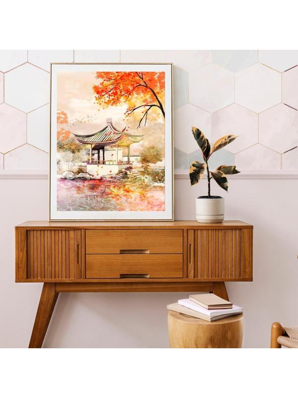 Картина по номерам 40 × 50 см «Японский пейзаж пастель» 26 цветов