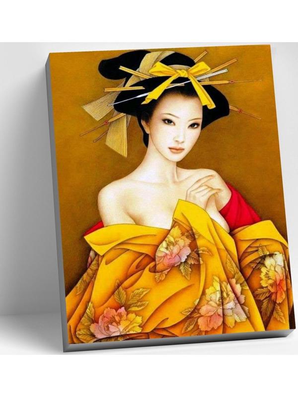Картина по номерам 40 × 50 см «Японская красавица» 20 цветов