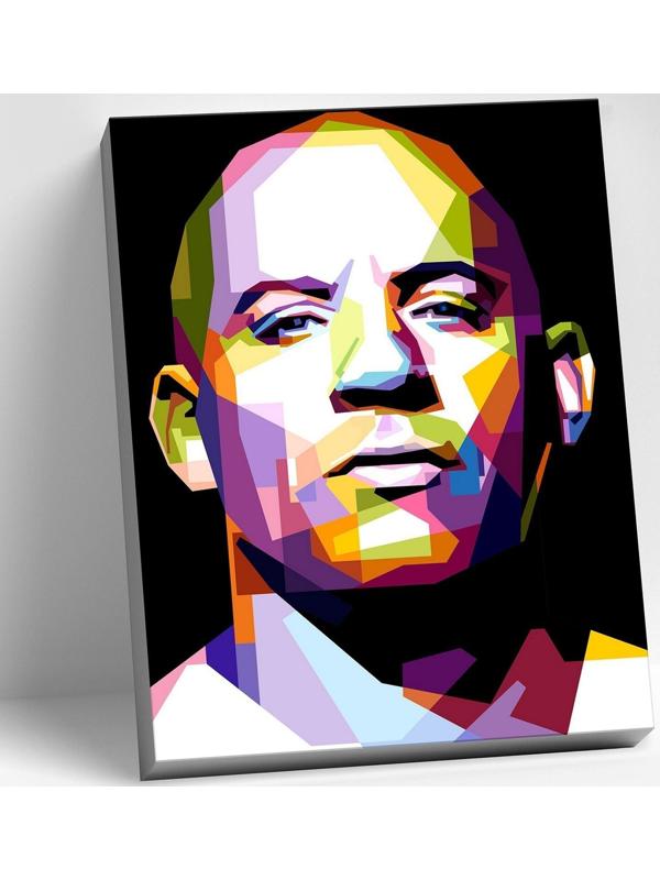 Картина по номерам 40 × 50 см «Вин дизель» 26 цветов