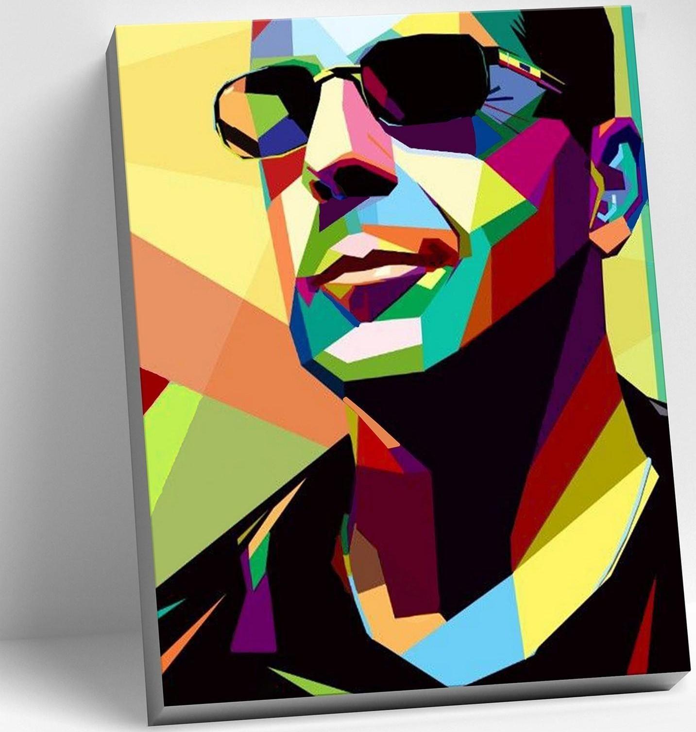 Картина по номерам 40 × 50 см «Брюс Уиллис» 21 цвет