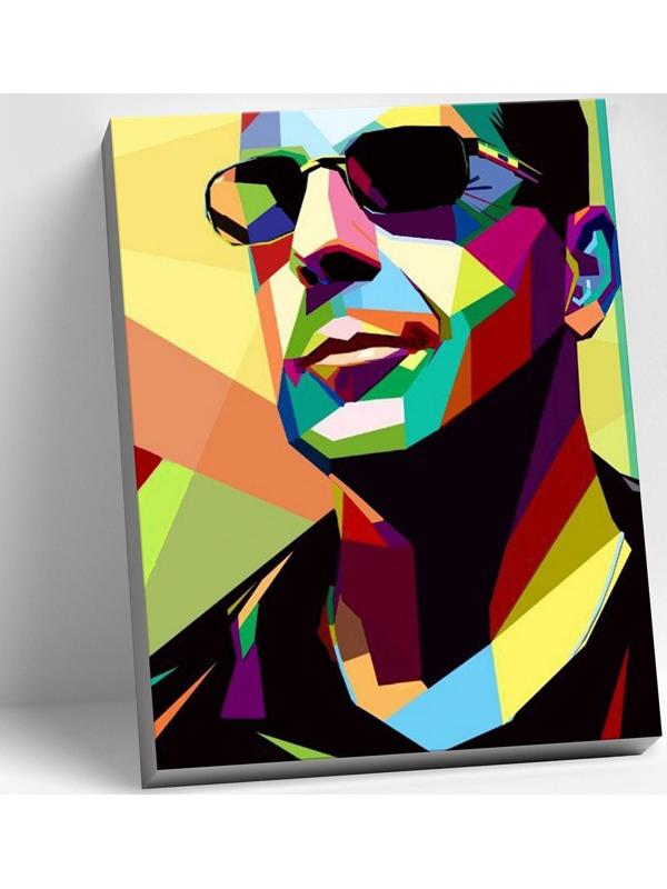 Картина по номерам 40 × 50 см «Брюс Уиллис» 21 цвет