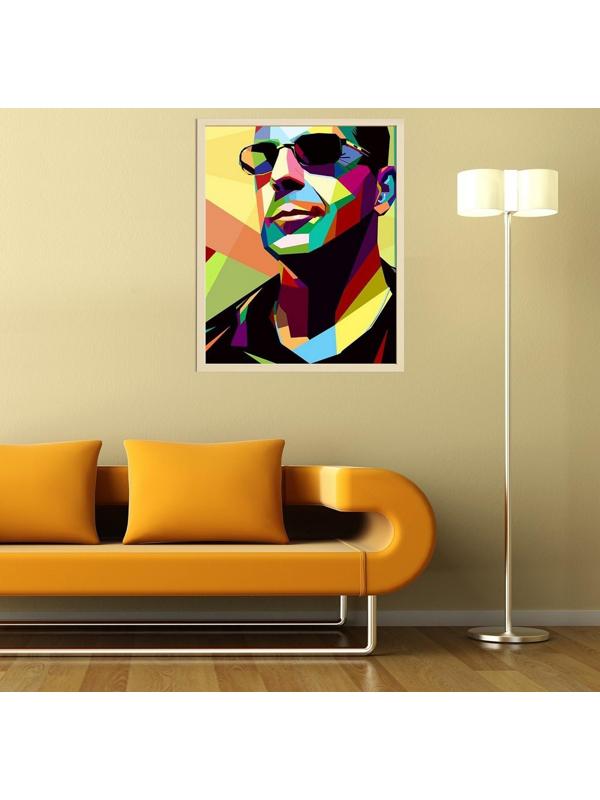 Картина по номерам 40 × 50 см «Брюс Уиллис» 21 цвет