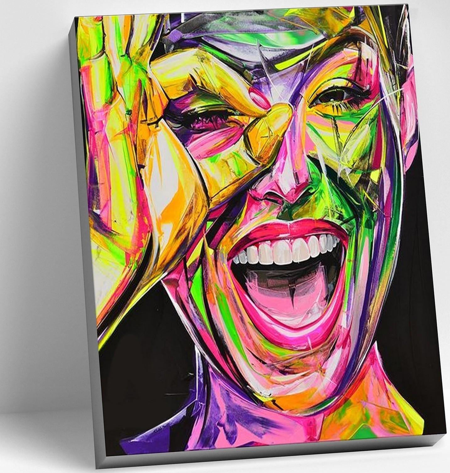 Картина по номерам 40 × 50 см «Неоновое настроение» 24 цвета