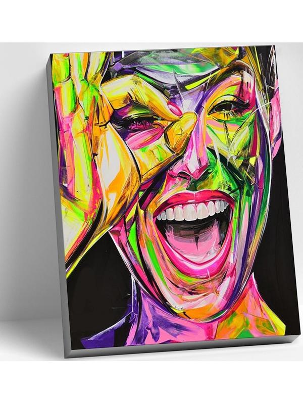 Картина по номерам 40 × 50 см «Неоновое настроение» 24 цвета