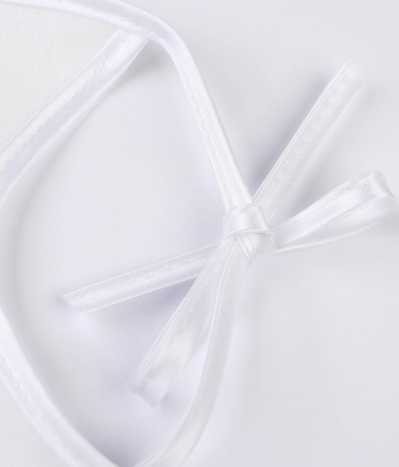 Нагрудник детский 18х18 см., микрофибра с ПВХ  покрытием «Витоша», белый