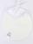 Нагрудник детский 18х18 см., микрофибра с ПВХ  покрытием «Витоша», белый