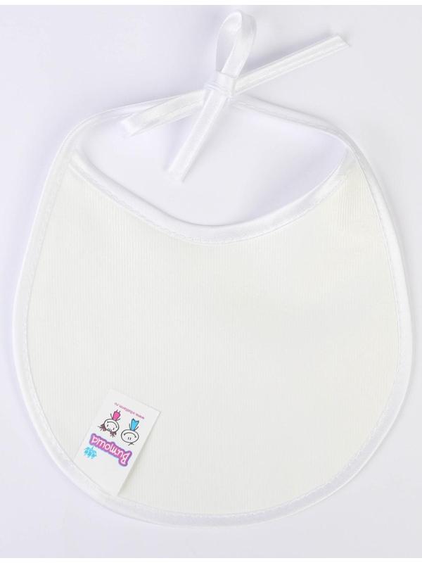 Нагрудник детский 18х18 см., микрофибра с ПВХ  покрытием «Витоша», белый