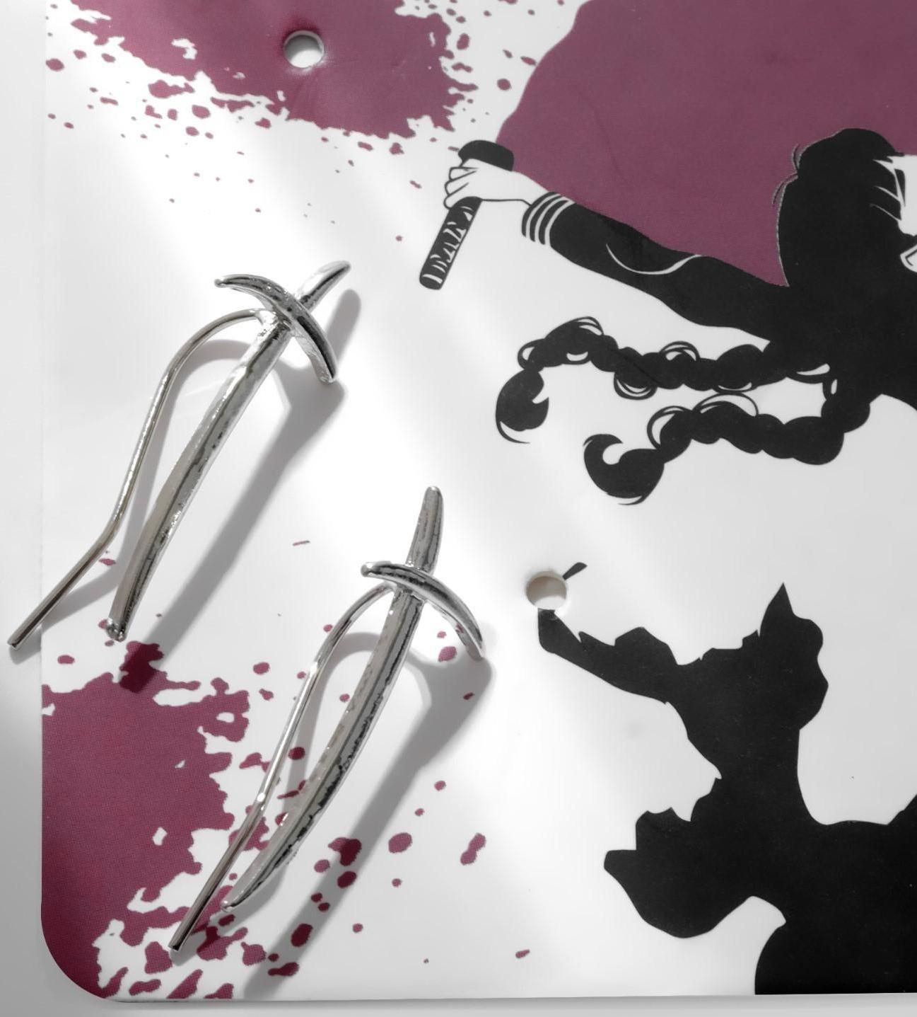 Серьги металл 