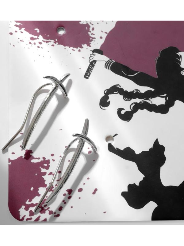 Серьги металл 