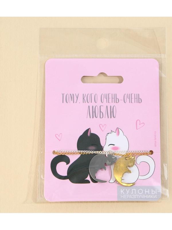 Кулоны неразлучники «Тому кого люблю», 2 шт, длина 40 см