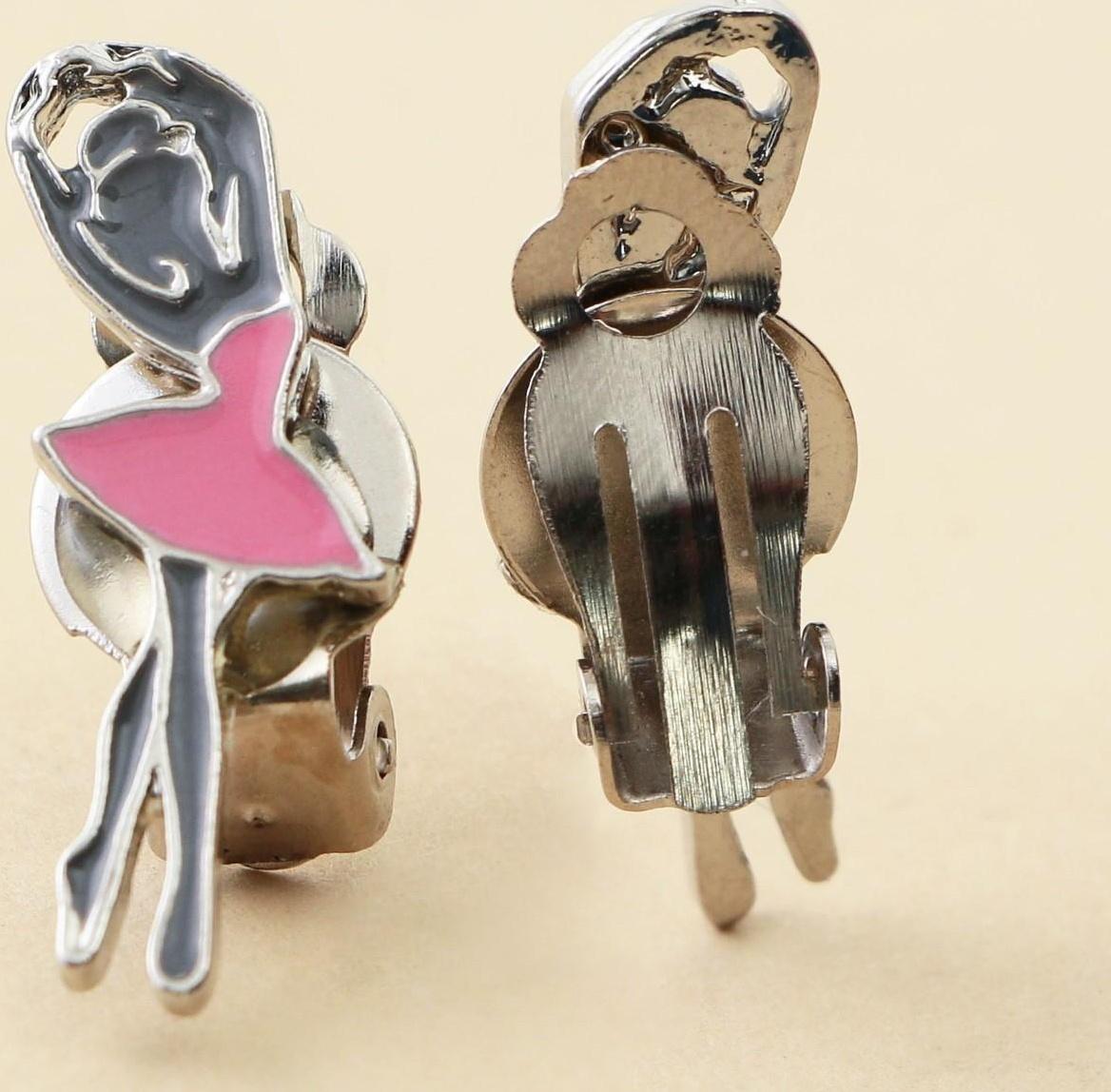 Набор детской бижутерии клипсы и кулон «Живи мечтой»