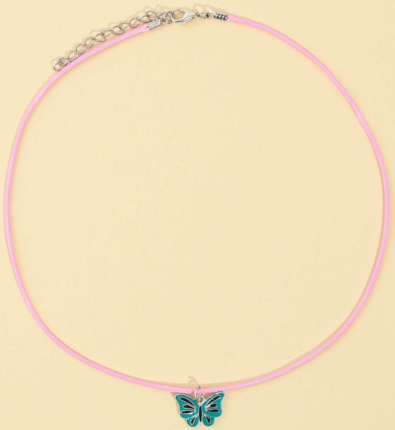 Набор детской бижутерии клипсы и кулон «Я девочка»