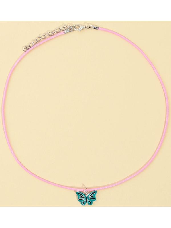 Набор детской бижутерии клипсы и кулон «Я девочка»