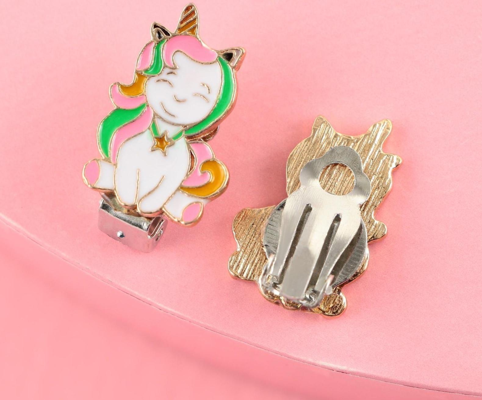 Серьги-клипсы детские «Волшебная»