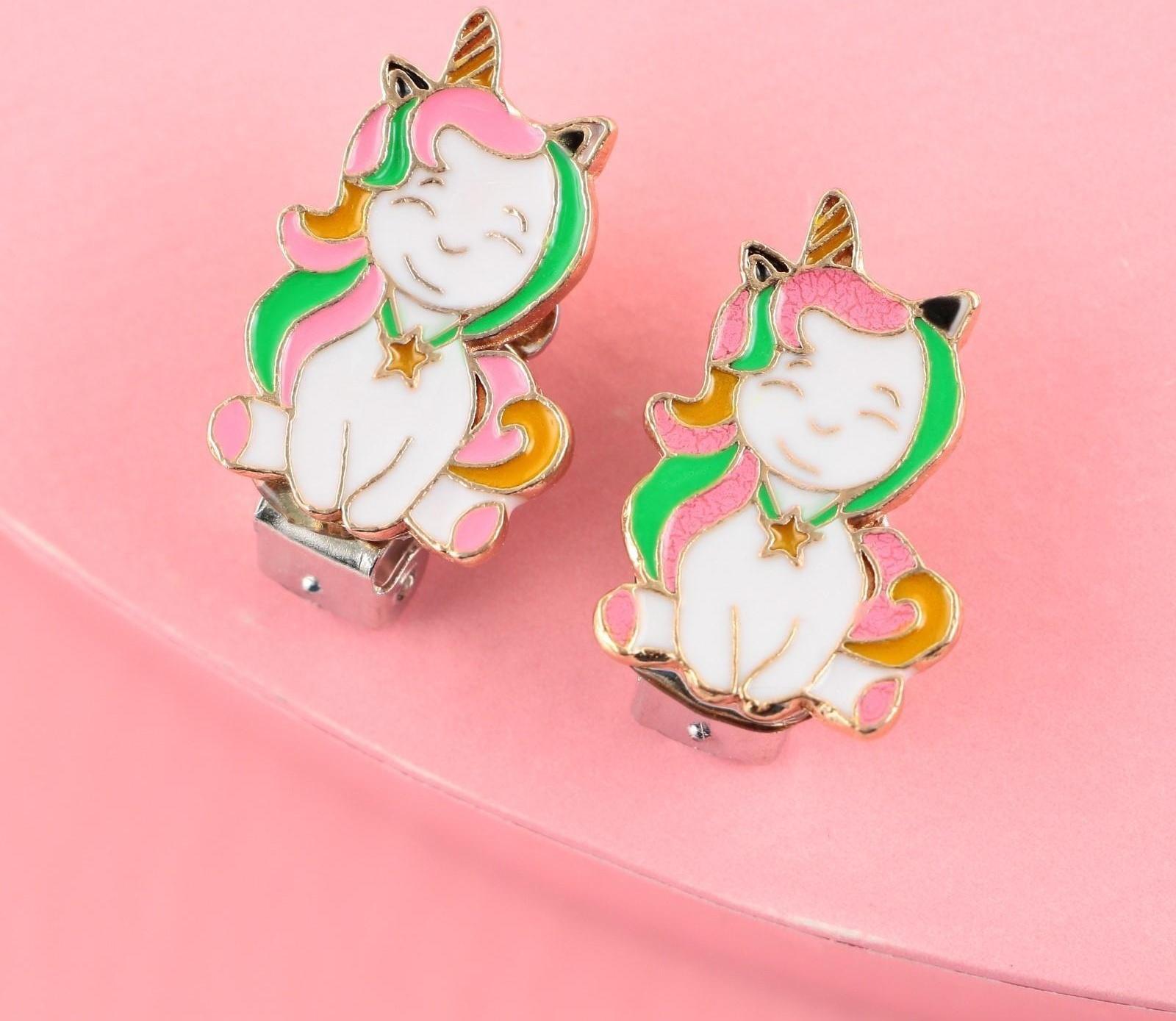 Серьги-клипсы детские «Волшебная»