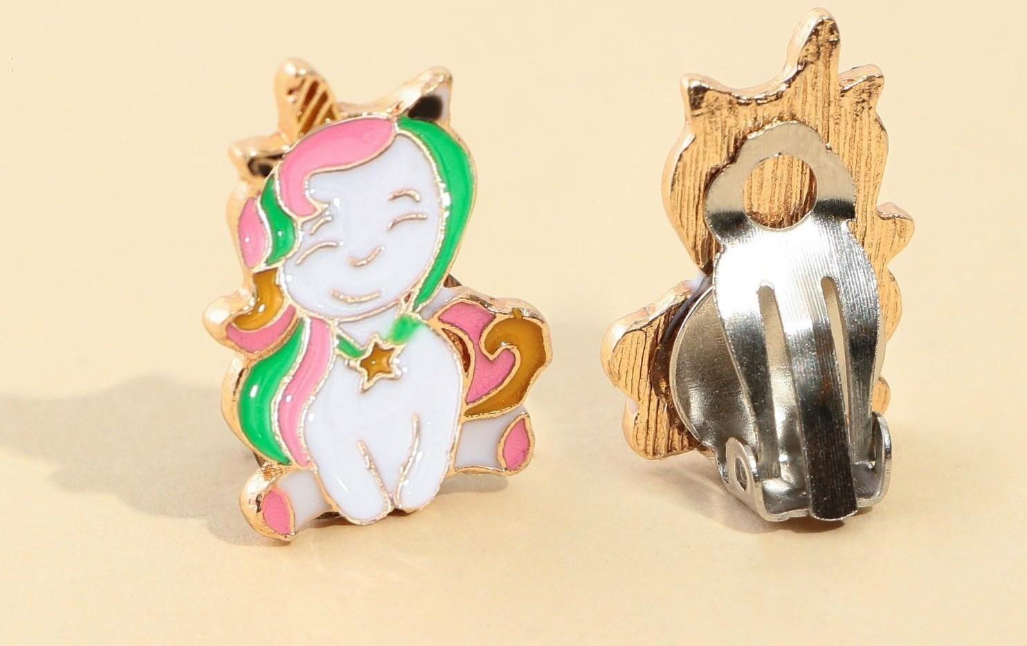 Набор детской бижутерии клипсы и кулон «Твой стиль»