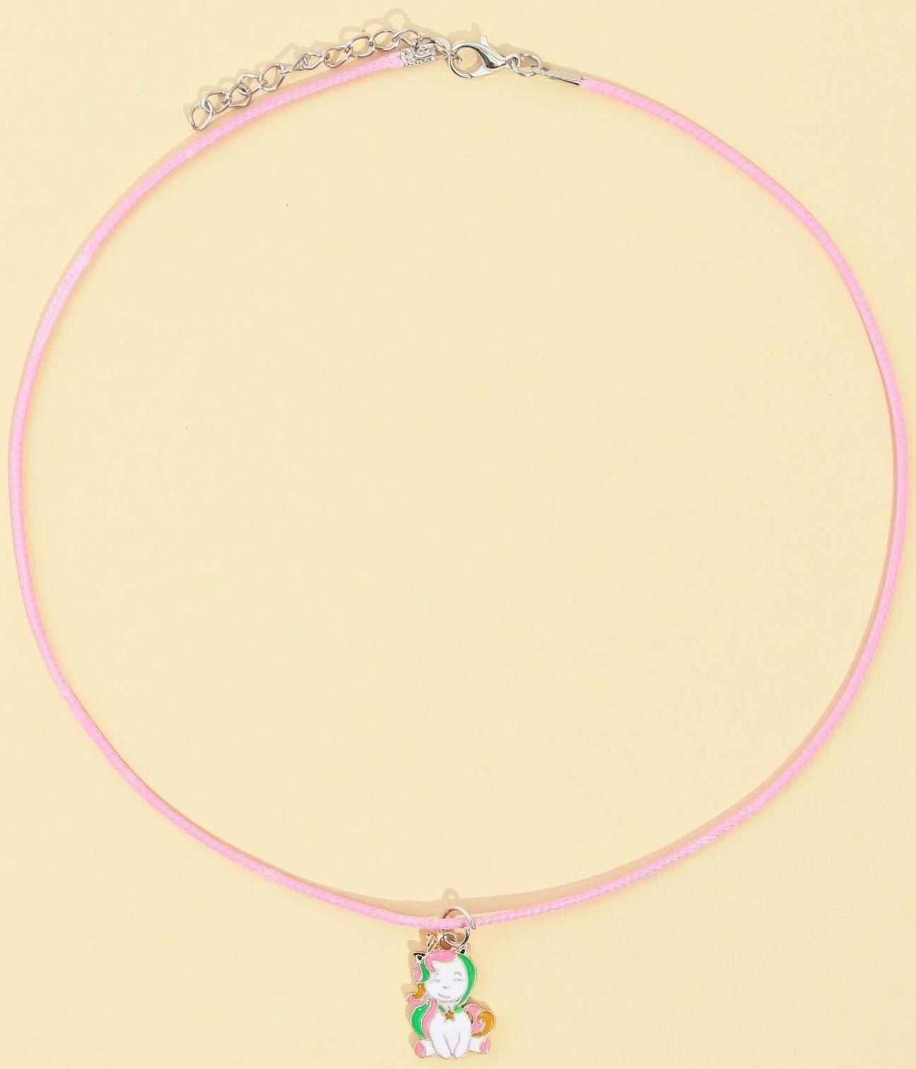 Набор детской бижутерии клипсы и кулон «Твой стиль»