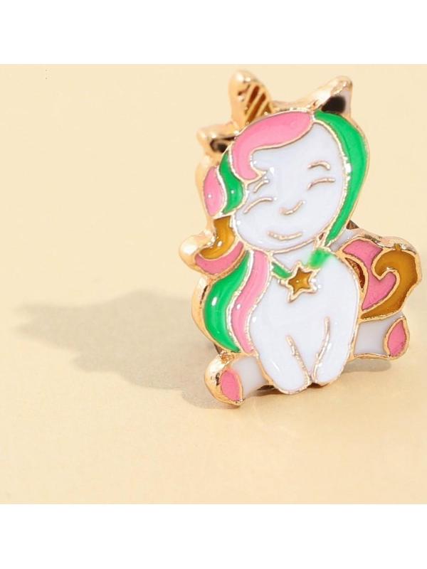 Набор детской бижутерии клипсы и кулон «Твой стиль»