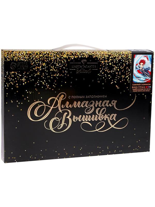 Алмазная вышивка с полным заполнением «Самурай с клинком»‎, холст, 20х30 см