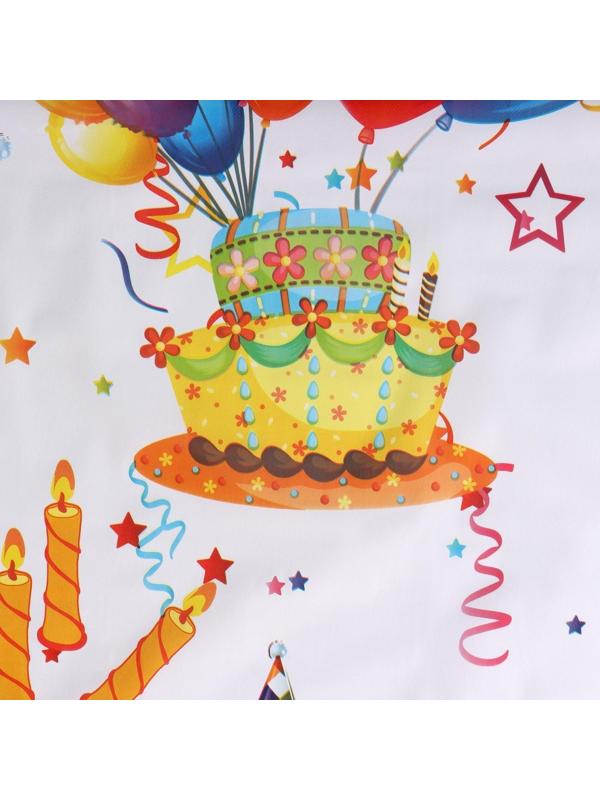 Клеёнка столовая на нетканой основе, ширина 137 см, толщина 0,08 мм, рулон 20 м