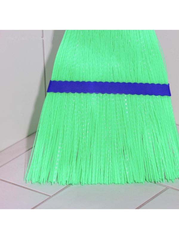 Метла пластиковая Доляна, 28×134 см, металлический черенок