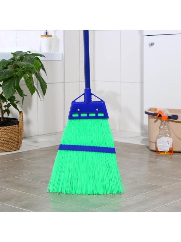 Метла пластиковая Доляна, 28×134 см, металлический черенок