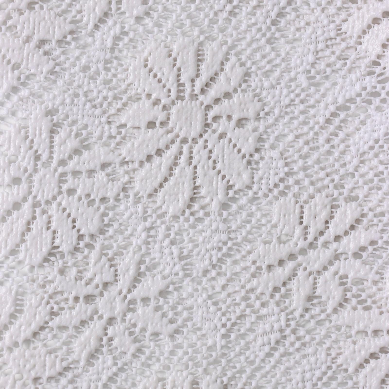 Коврик противоскользящий Доляна «Цветы», 30×90 см, цвет молочный