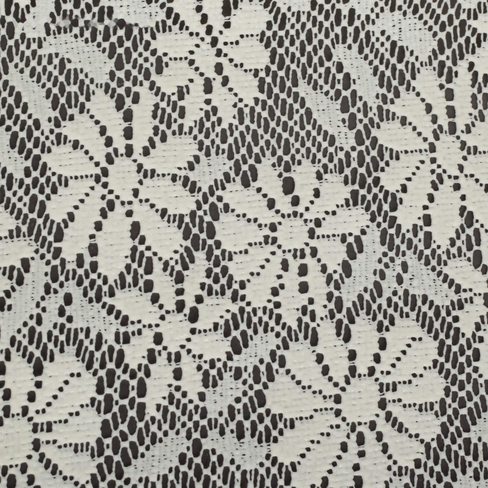 Коврик противоскользящий Доляна «Цветы», 30×90 см, цвет молочный