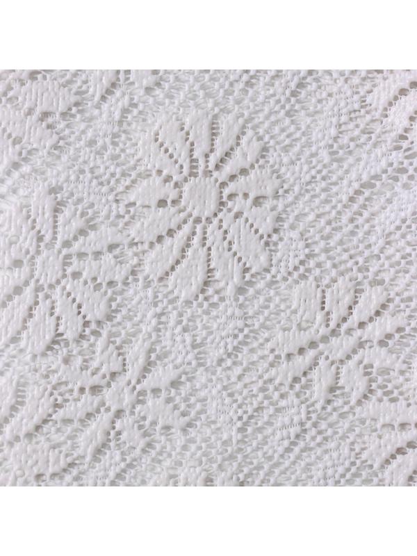 Коврик противоскользящий Доляна «Цветы», 30×90 см, цвет молочный