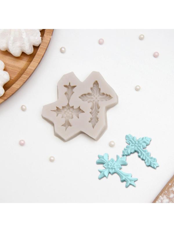 Молд Доляна «Крестики», 7×7 см, цвет МИКС