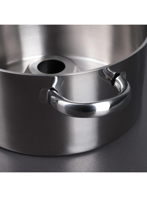 Соковарка из нержавеющей стали Доляна, 5,8 л, d=23 см, индукция, стеклянная крышка, цвет хромированный