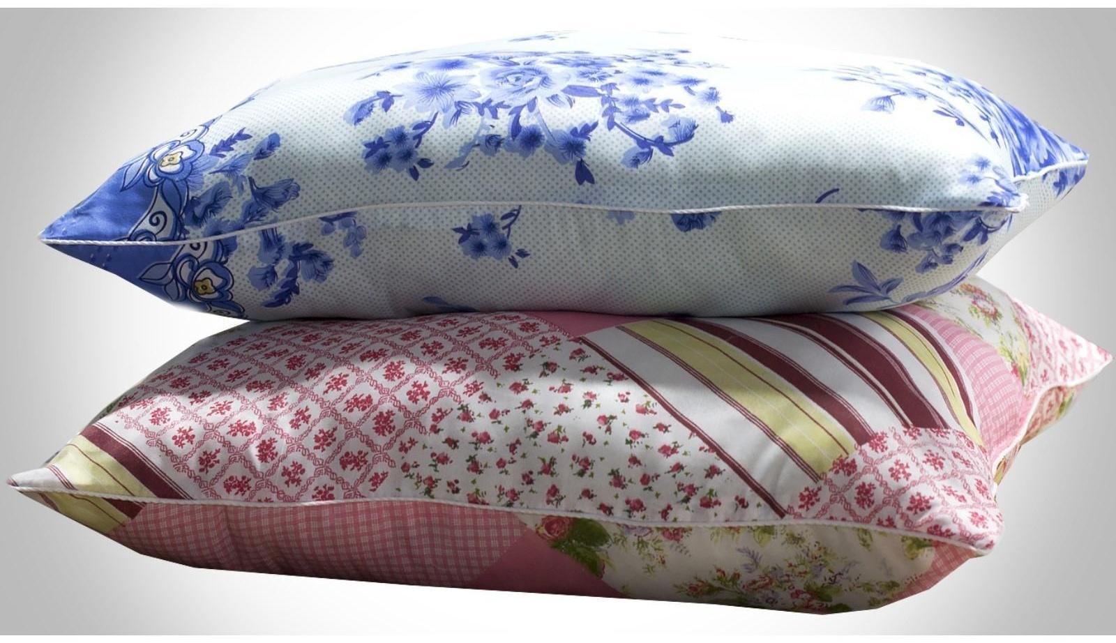 Подушка, 50х70 см, полиэфирное волокно, цвет МИКС