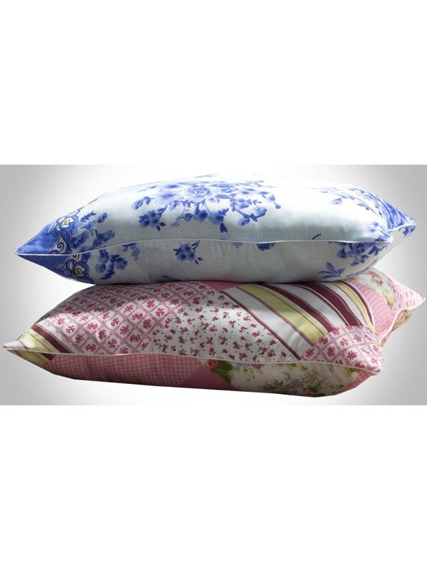 Подушка, 50х70 см, полиэфирное волокно, цвет МИКС