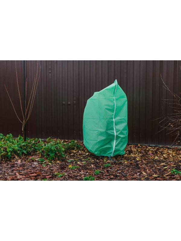 Чехол для растений, прямоугольный на молнии, 120 × 100 см, спанбонд с УФ-стабилизатором, плотность 60 г/м², цвет МИКС