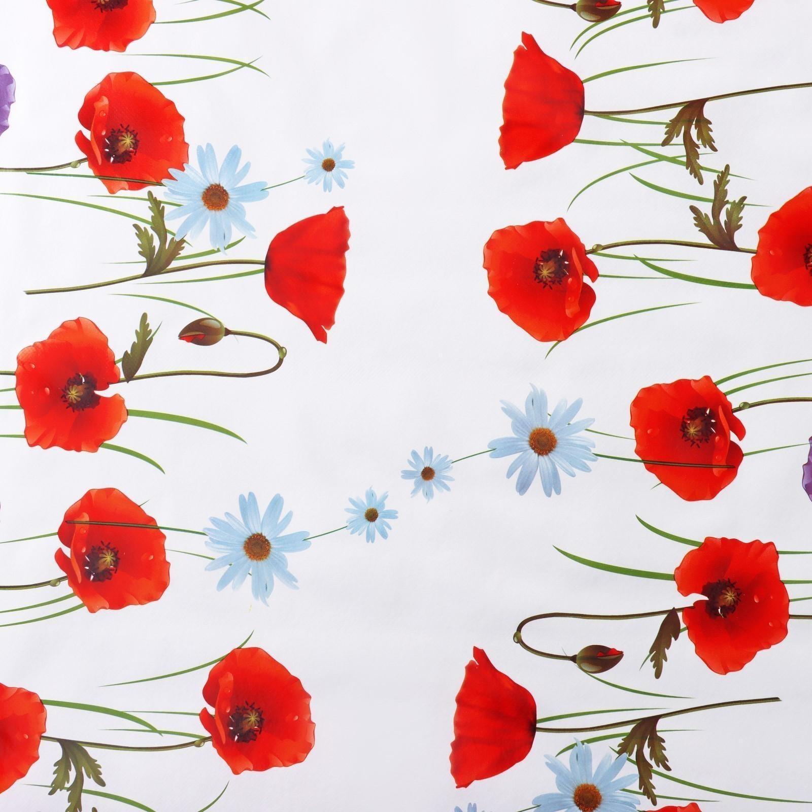 Клеёнка столовая на нетканой основе Доляна «Цветочное поле», ширина 137 см, рулон 20 м