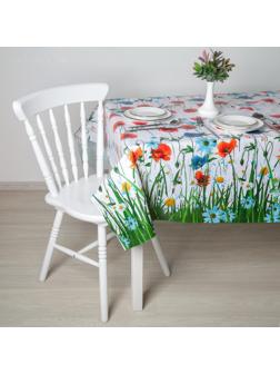 Клеёнка столовая на нетканой основе Доляна «Цветочное поле», ширина 137 см, рулон 20 м