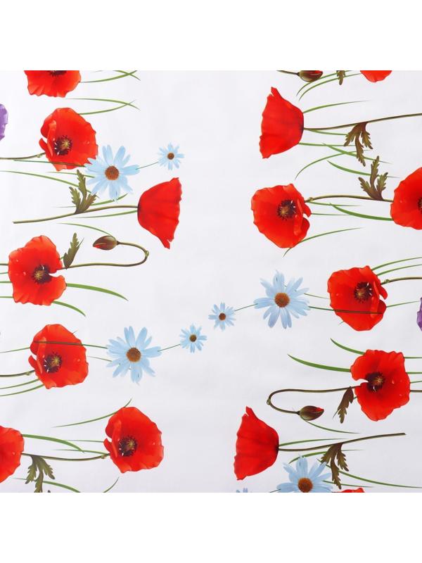 Клеёнка столовая на нетканой основе Доляна «Цветочное поле», ширина 137 см, рулон 20 м