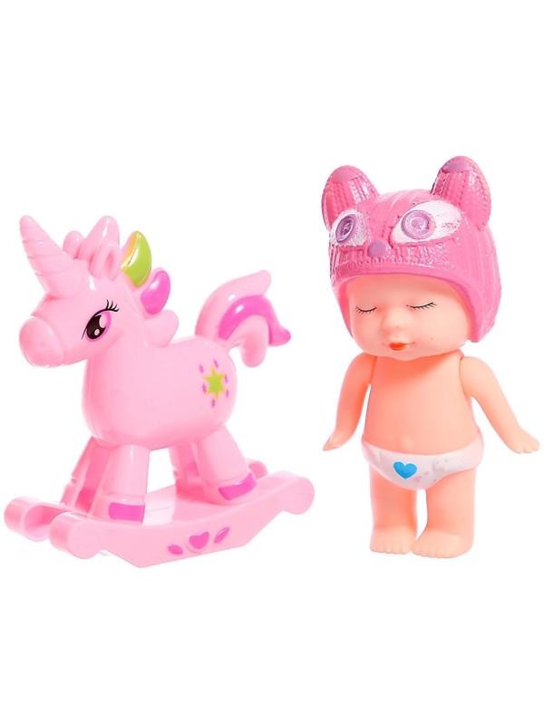 Пупс «Саша» с качалкой, МИКС