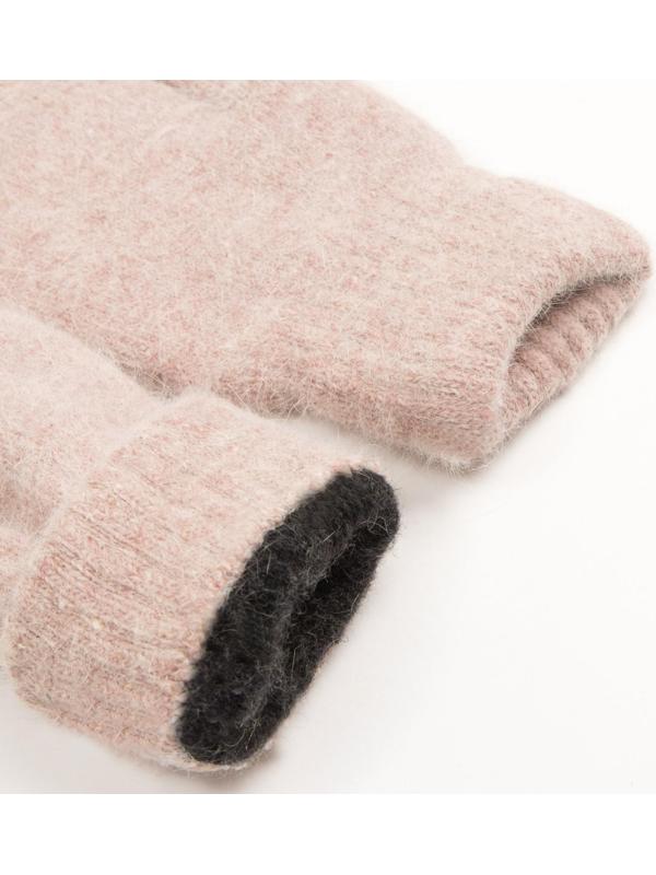 Варежки женские MINAKU однотонные,размер 6,5 цв.бежевый