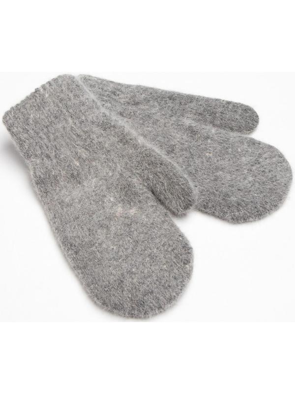 Варежки женские MINAKU однотонные,размер 6,5 цв.серый