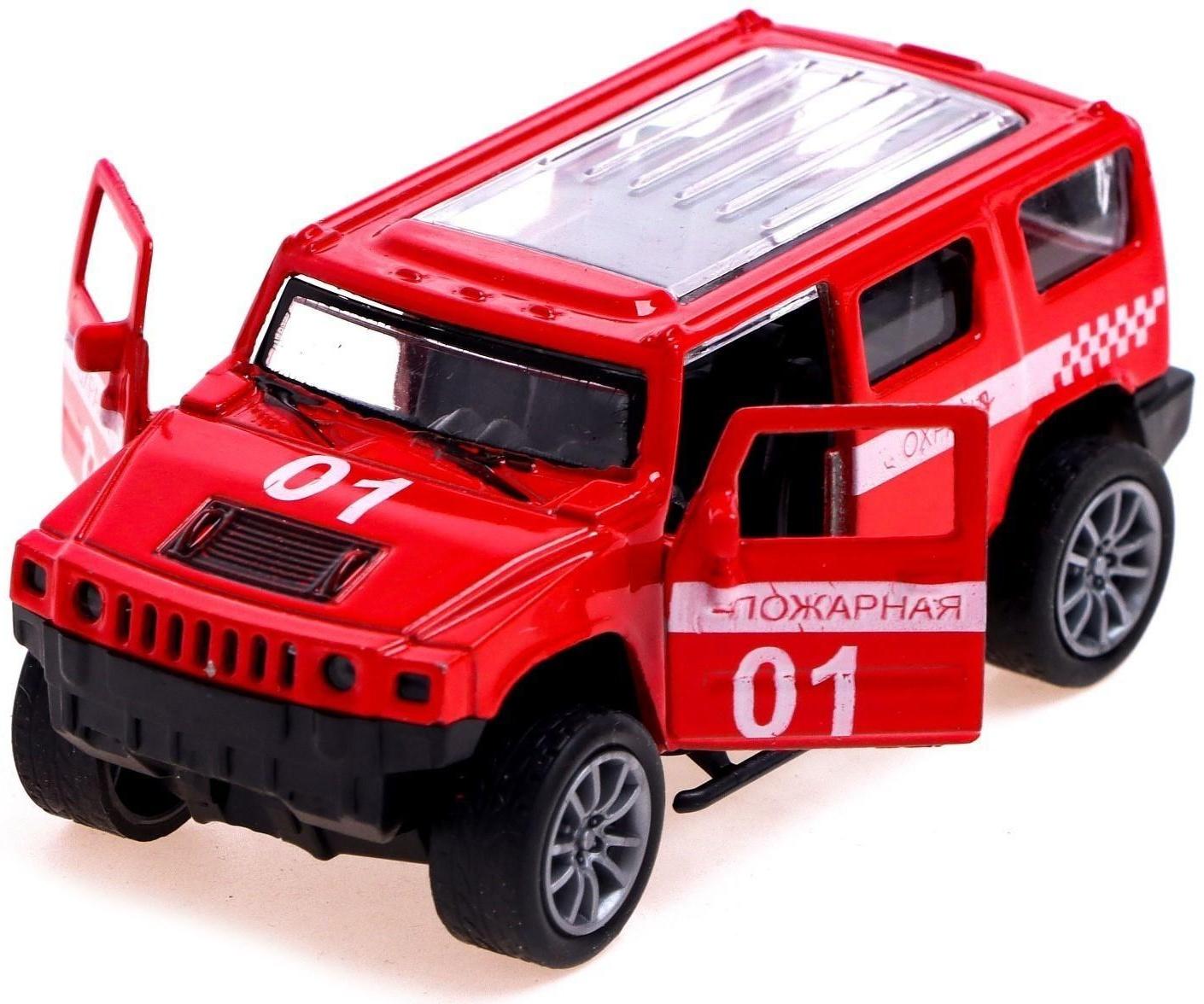 Набор машин металлических «Спецслужбы», 4 штуки, 1:48, инерция, открываются двери